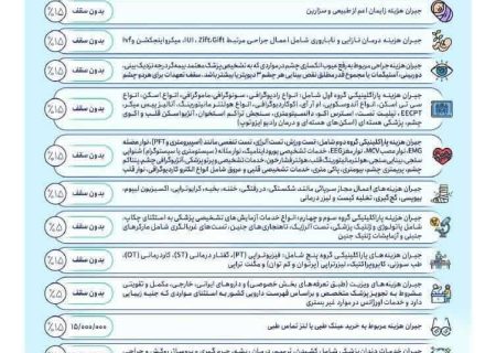 تعهدات بیمه تکمیلی دانا