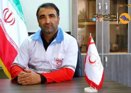 تبریک معاون دانش‌آموزی سازمان جوانان جمعیت هلال احمر به سعید افروز