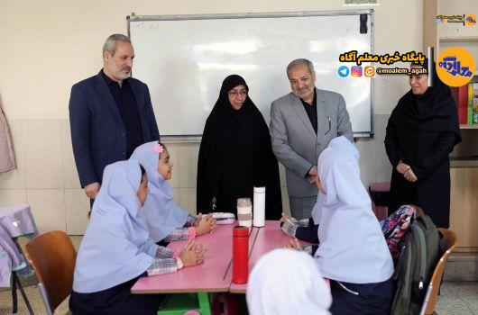 بازدید سرزده وزیر آموزش و پرورش از مدرسه‌ای در شهر تهران