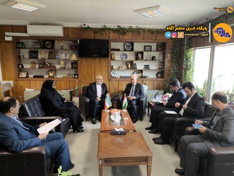 بررسی امضای یک تفاهمنامه آموزشی در دیدار رئیس مدارس ایرانی خارج از کشور با سفیر تاجیکستان