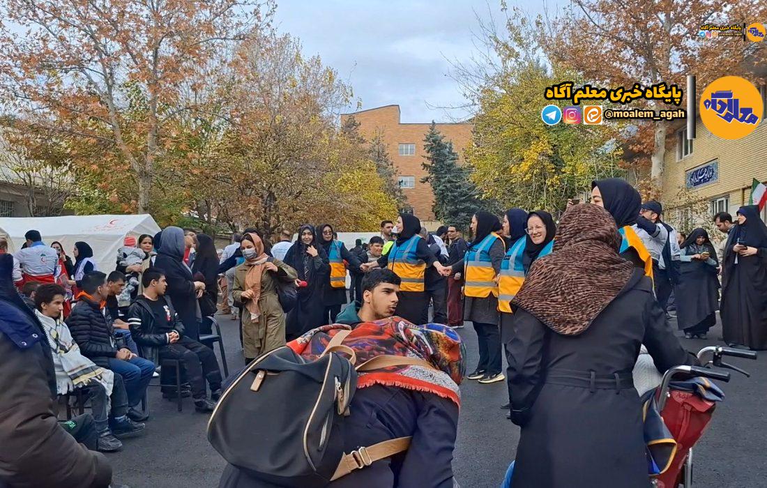 مانور سراسری زلزله در مدرسه سروش برگزار شد