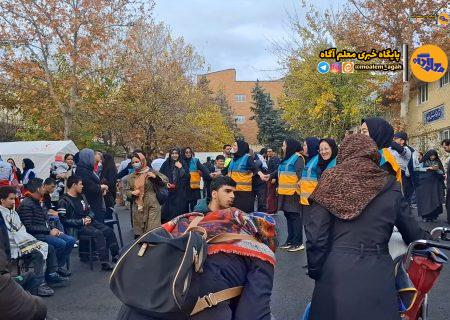 مانور سراسری زلزله در مدرسه سروش برگزار شد