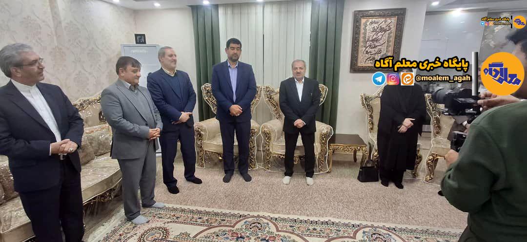 حضور کاظمی در منزل مدیر کل آموزش و پرورش استان خوزستان