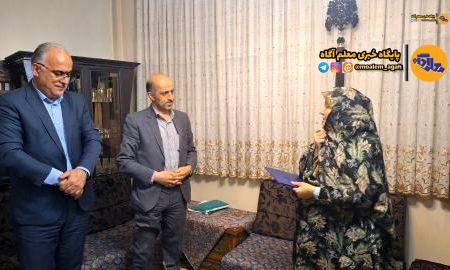 دیدار معاون آموزش متوسطه‌ آموزش و پرورش با خانواده شهید معلم